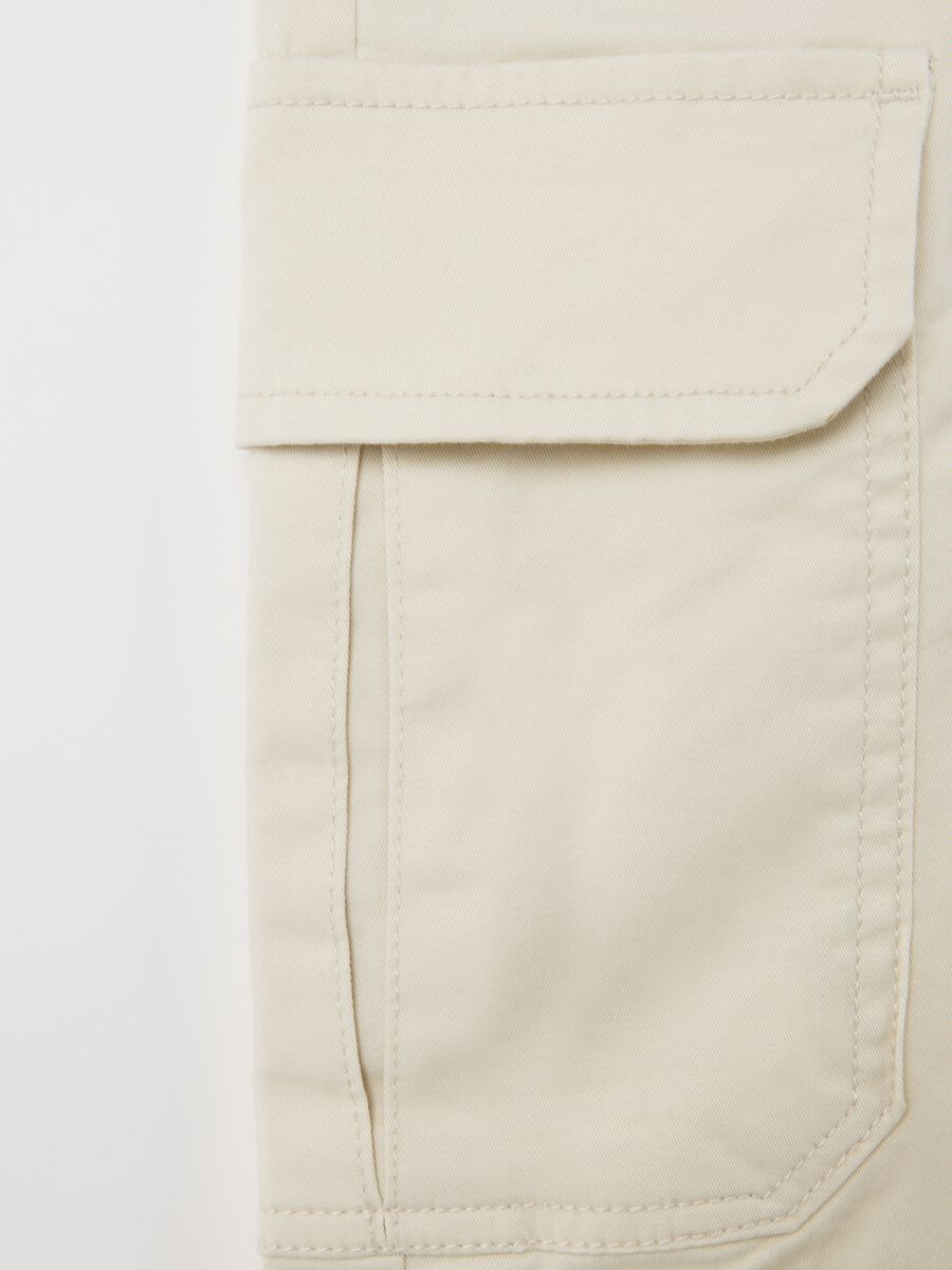Beige B.Angel Cargo Trousers_1