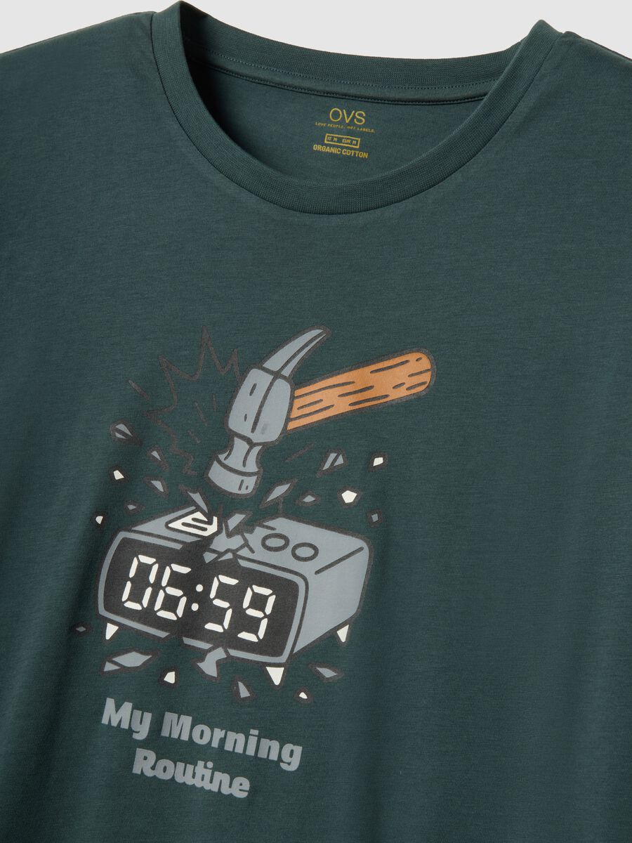 Short pyjamas in pure multicoloured cotton regular fit with print_5