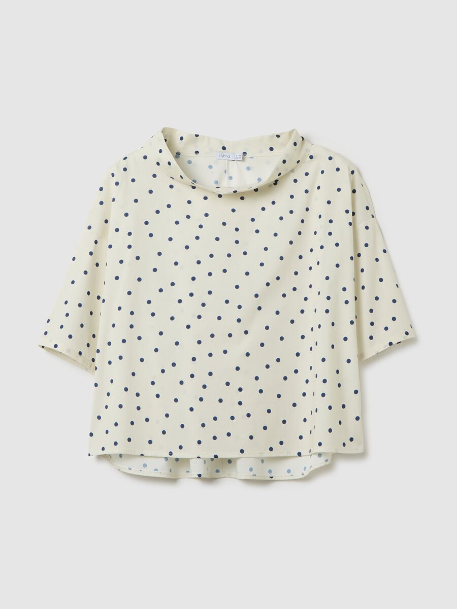 Women's Stretch Multicolour Cotton Top Regular Fit_0