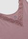 Canotta in viscosa elasticizzata rosa regular fit deep V con pizzo_1