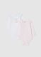 Newborn bodysuit twin pack in multicolour pure cotton_0