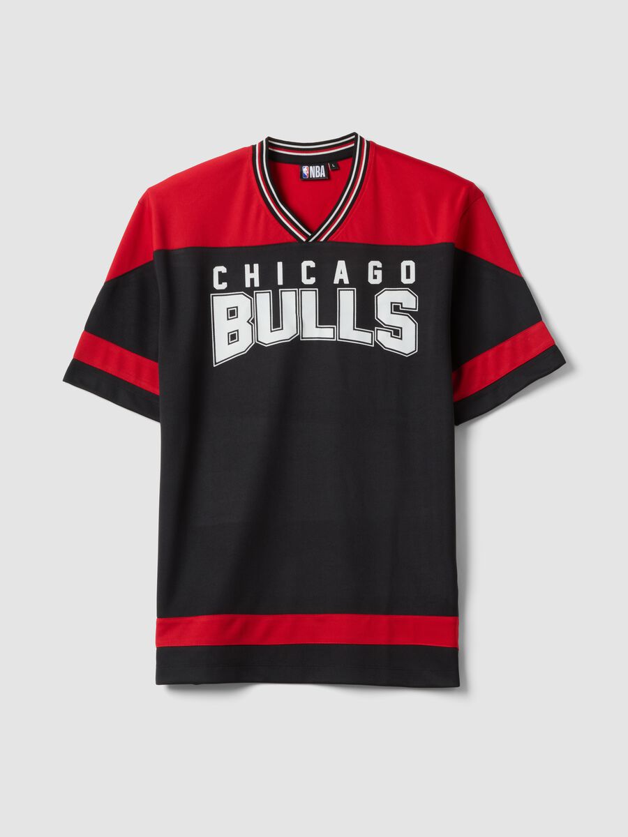 Multicolour pure cotton regular fit Chicago Bulls T-shirt_4