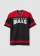 Multicolour pure cotton regular fit Chicago Bulls T-shirt_4