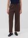 Jogger The Iconic Pants marroni wide leg in viscosa elasticizzata_1