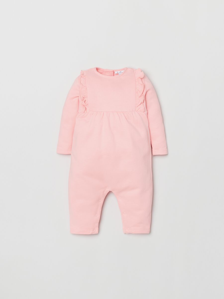 Tutina in French Terry con rouches_0