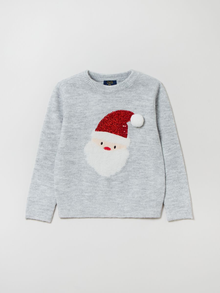 Christmas Jumper Babbo Natale e paillettes_0