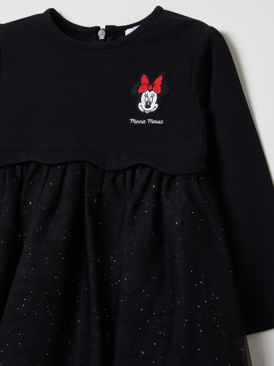 Abito con gonna in tulle e ricamo Minnie_2