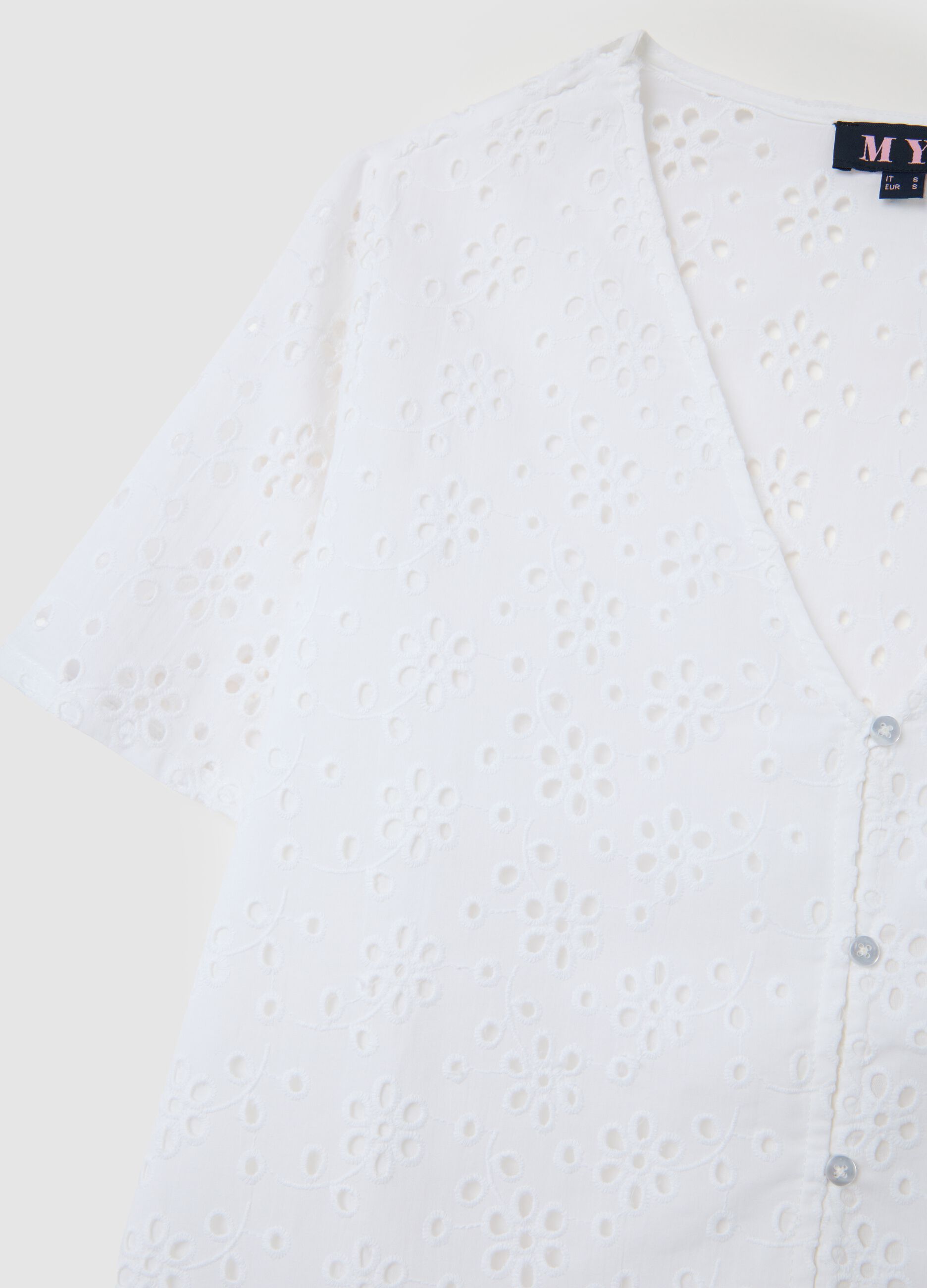 Women's White Pure Cotton Regular Fit Shirt