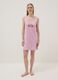Pink pure cotton nightgown regular fit with strawberries_0