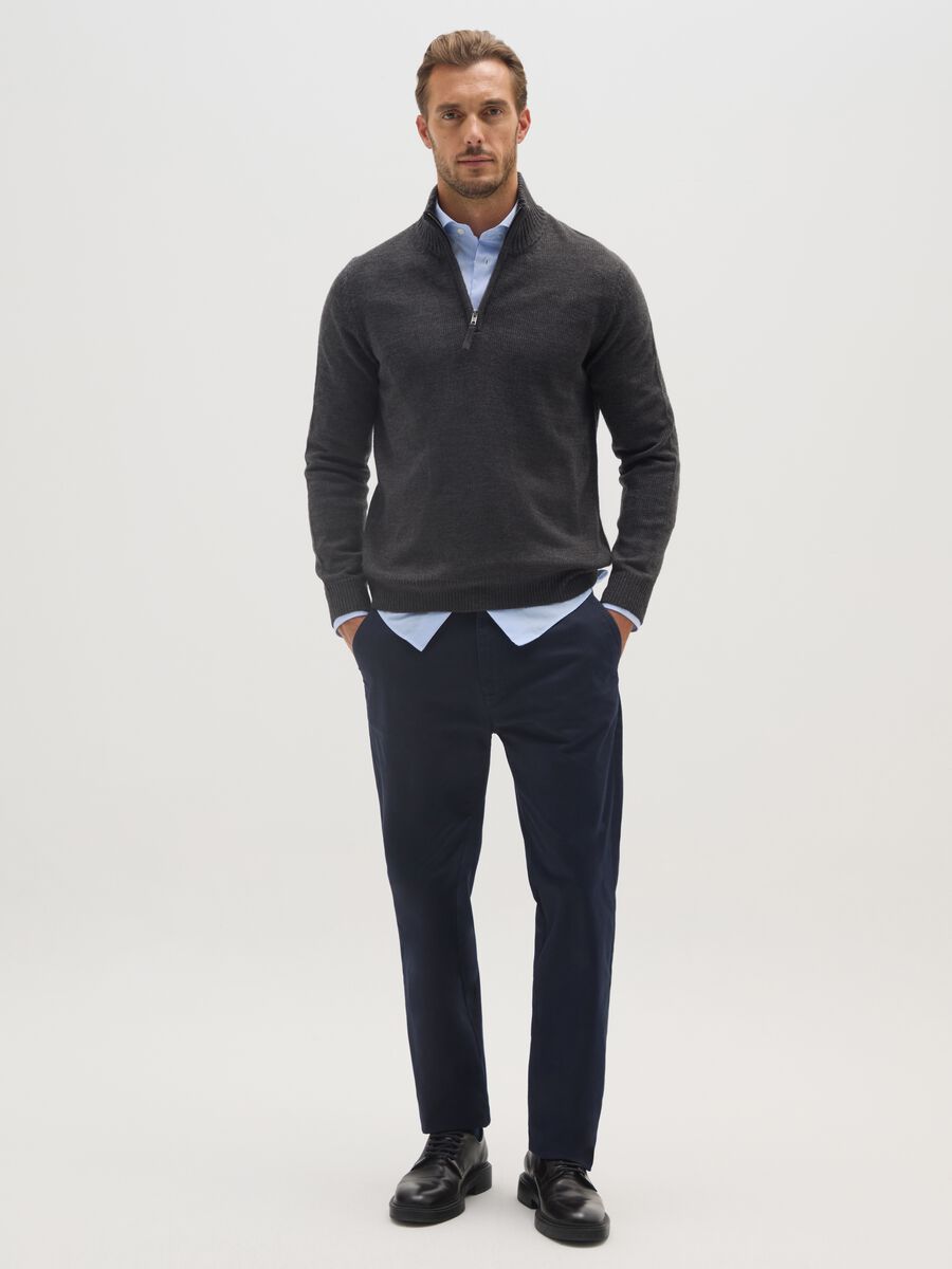 Regular Fit Grey Jumper_1