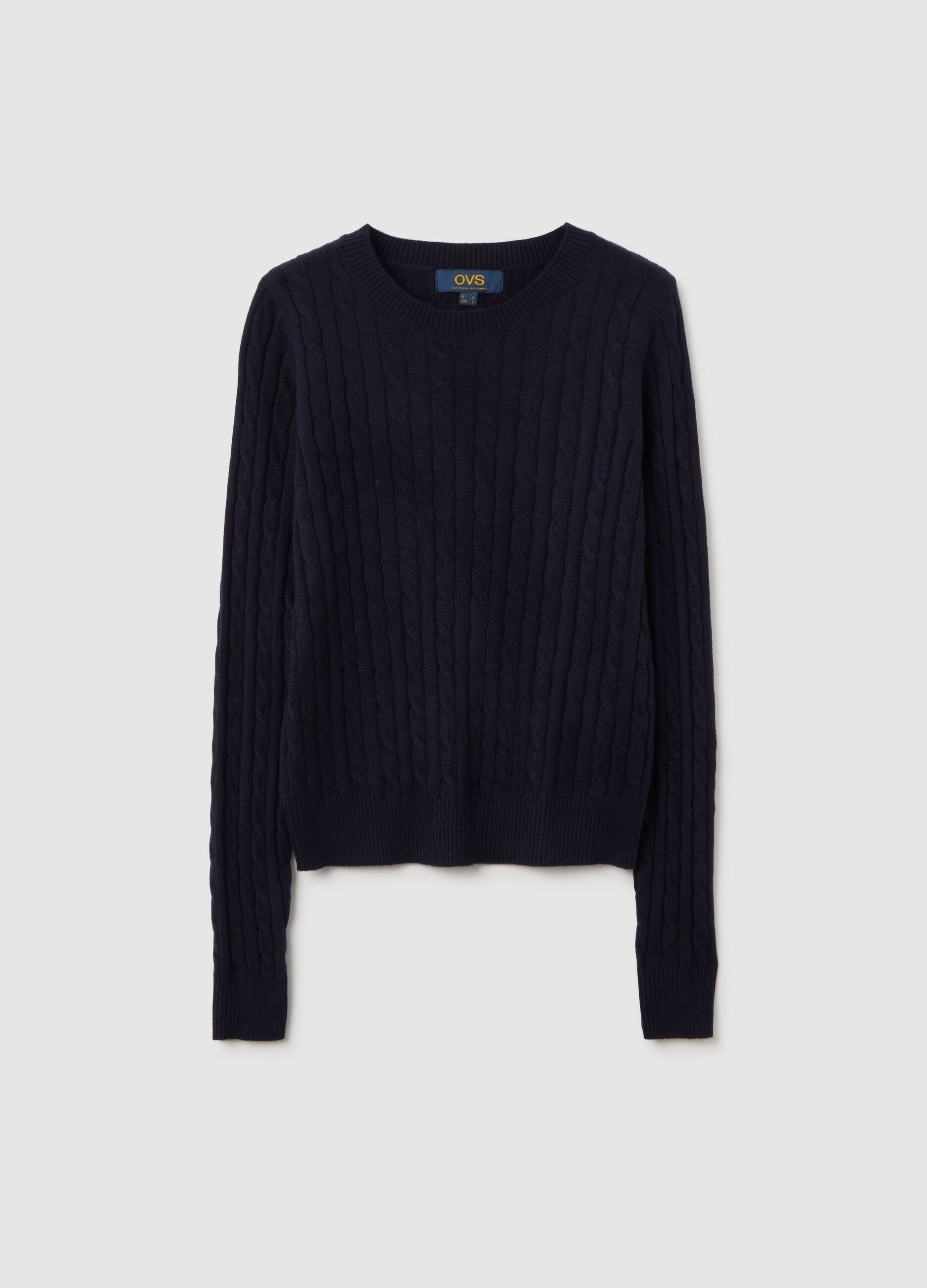 Blue Crew Neck Jumper