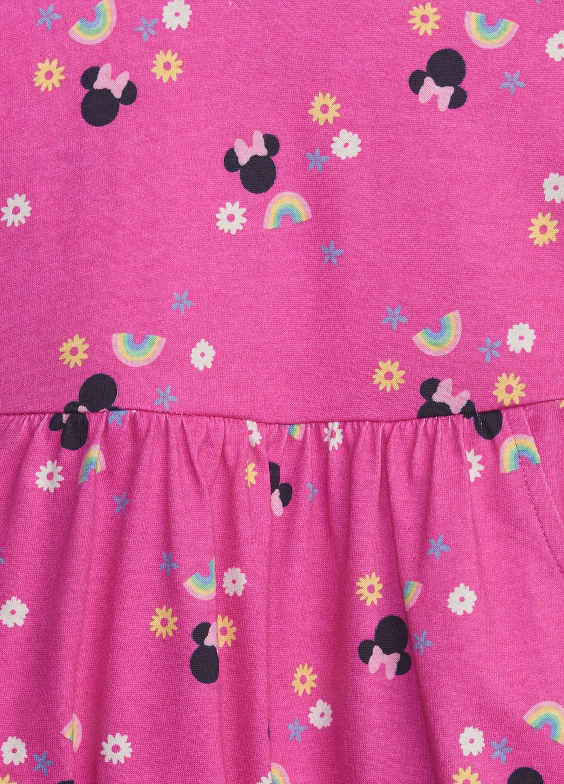 Vestito corto con stampa Disney Minnie 