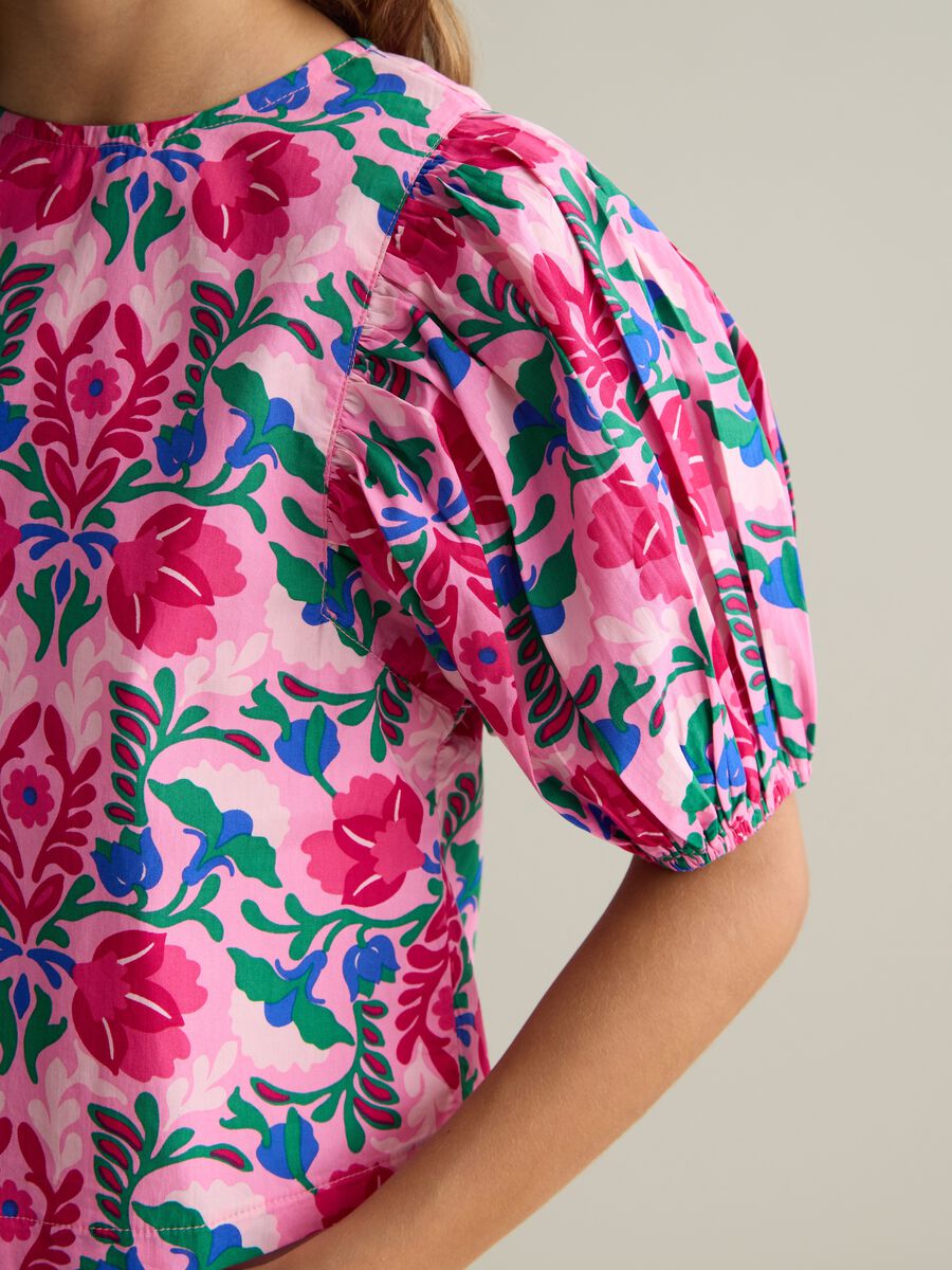 Multicolour regular fit pure cotton girls' blouse_2