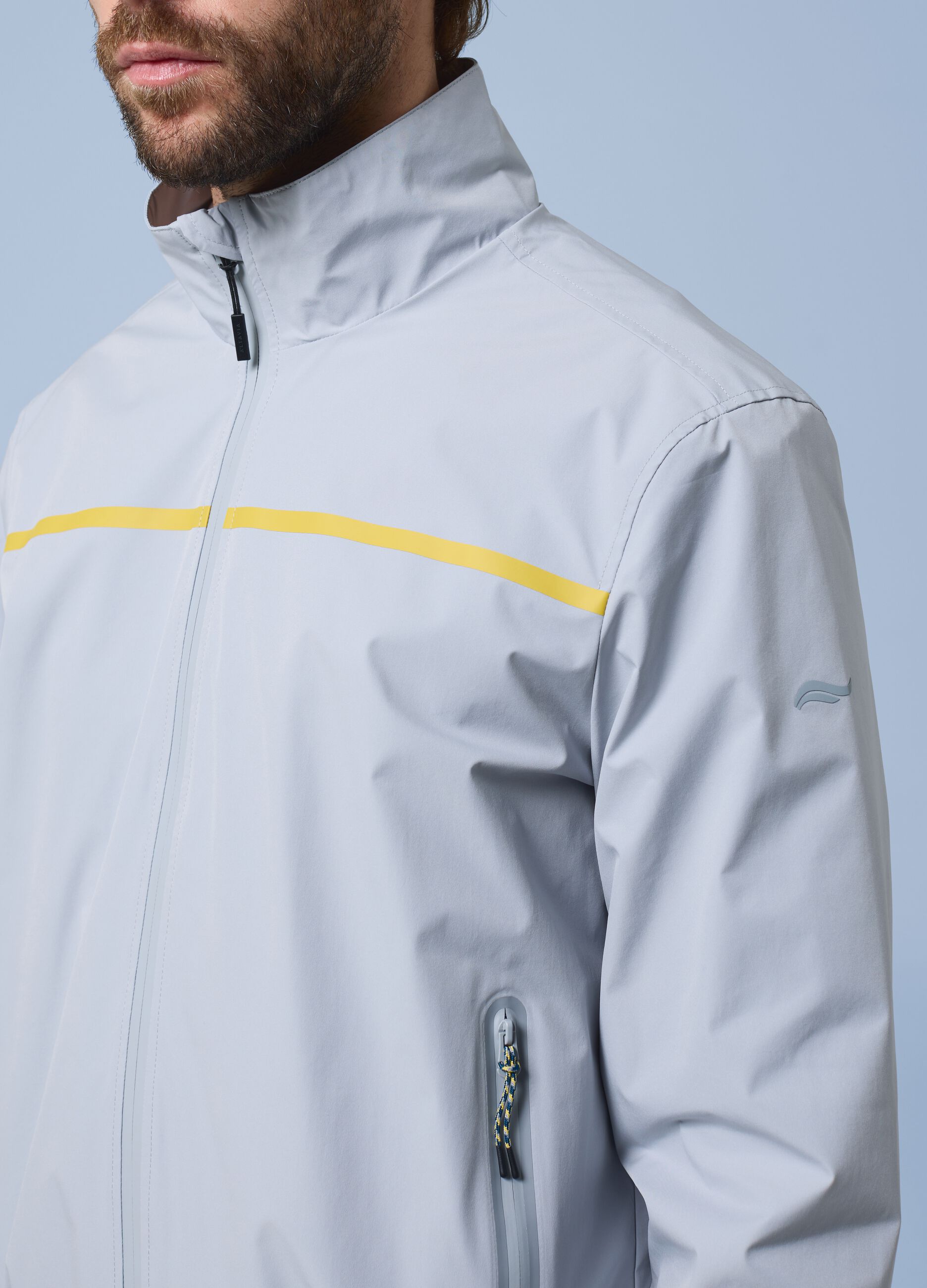 Giubbotto antivento grigio con zip ALTAVIA SAILING