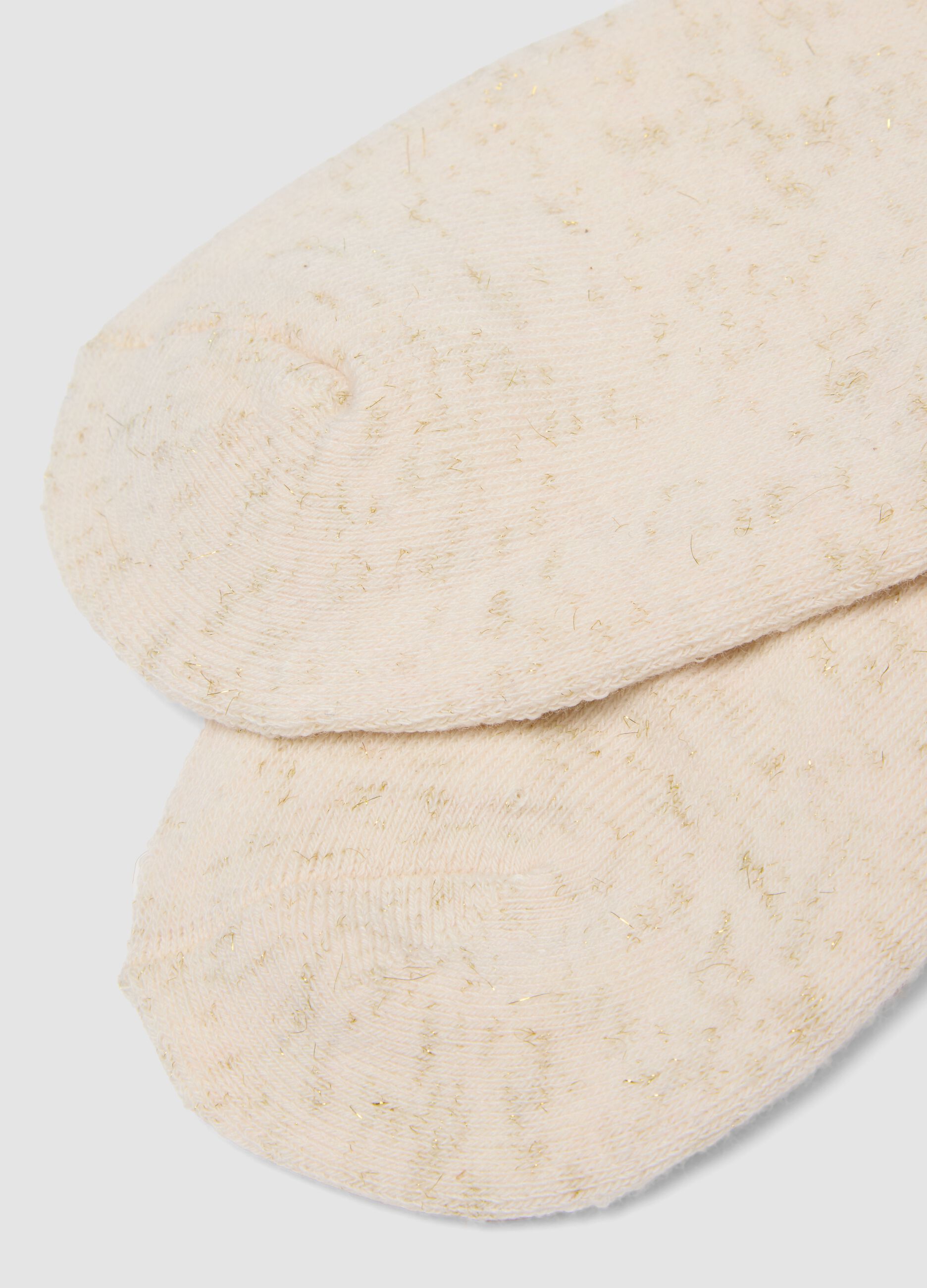 White stretch organic cotton socks