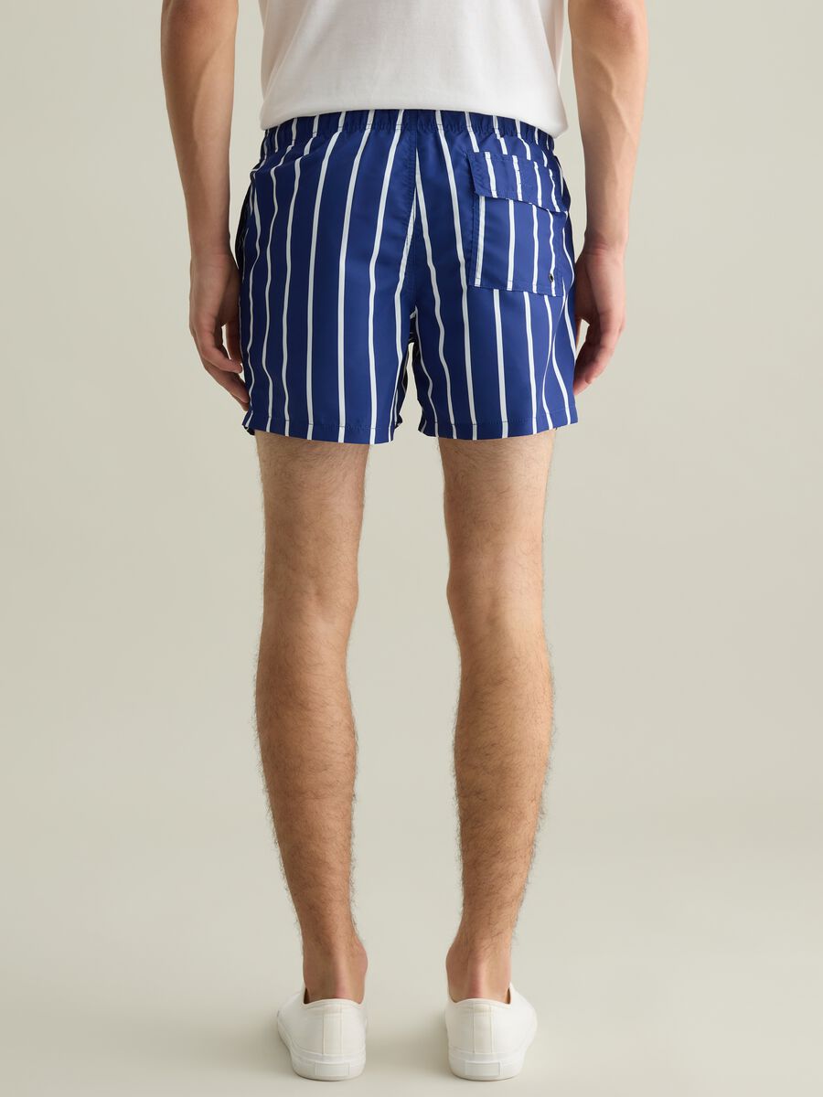 Men’s regular-fit boxer shorts in a blend of blue and white_2