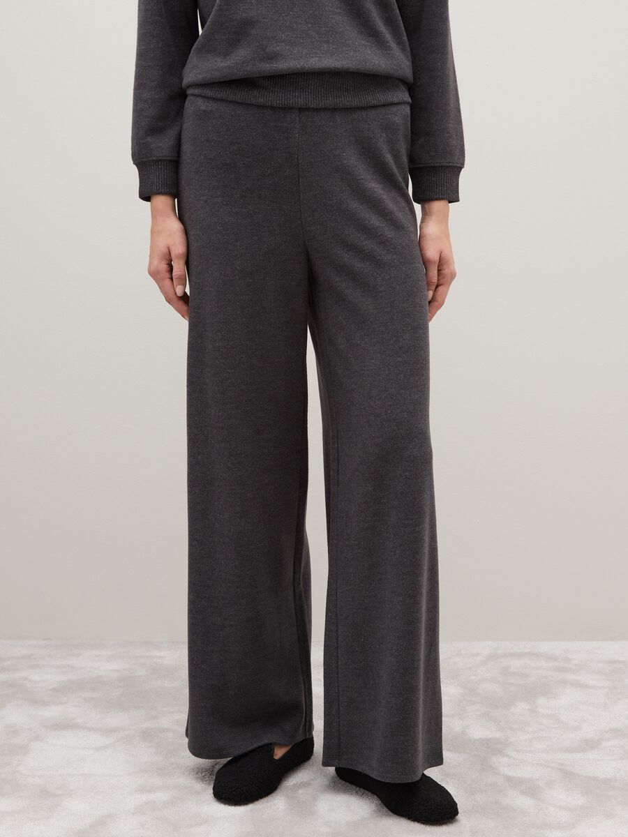 Pantaloni grigi wide leg_1