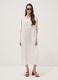 Long white pure linen dress, regular fit_1