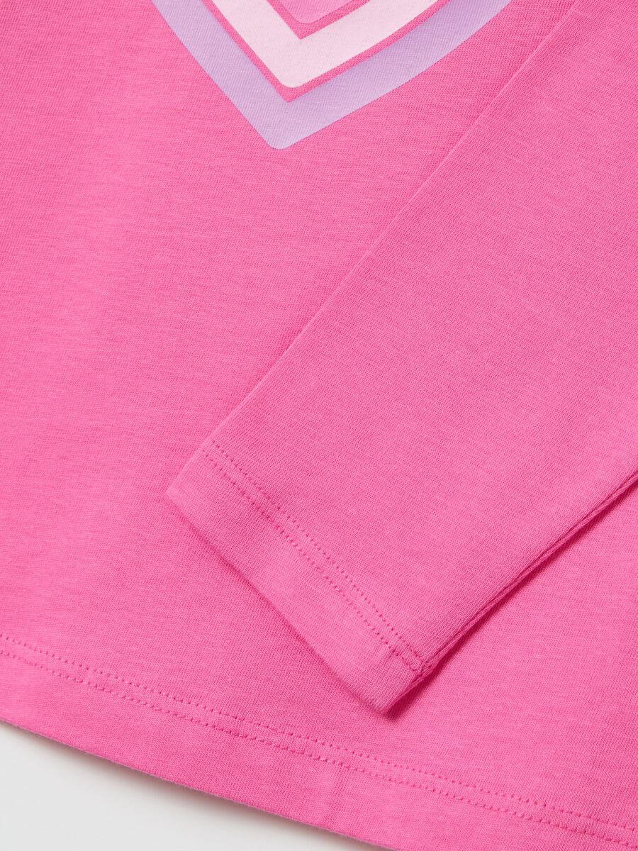 Long-sleeved T-shirt with glitter print_3
