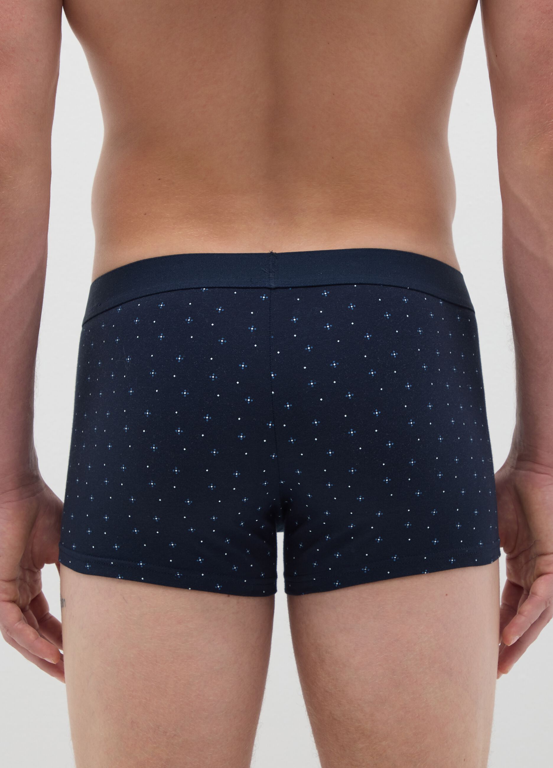 Set 3 boxer da uomo in misto cotone multicolor regular fit