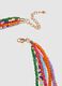 Multicolour glass necklace with layered design_2