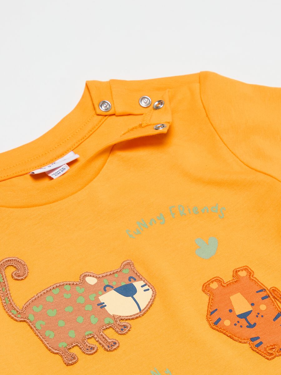 Cotton T-shirt with animals print_2