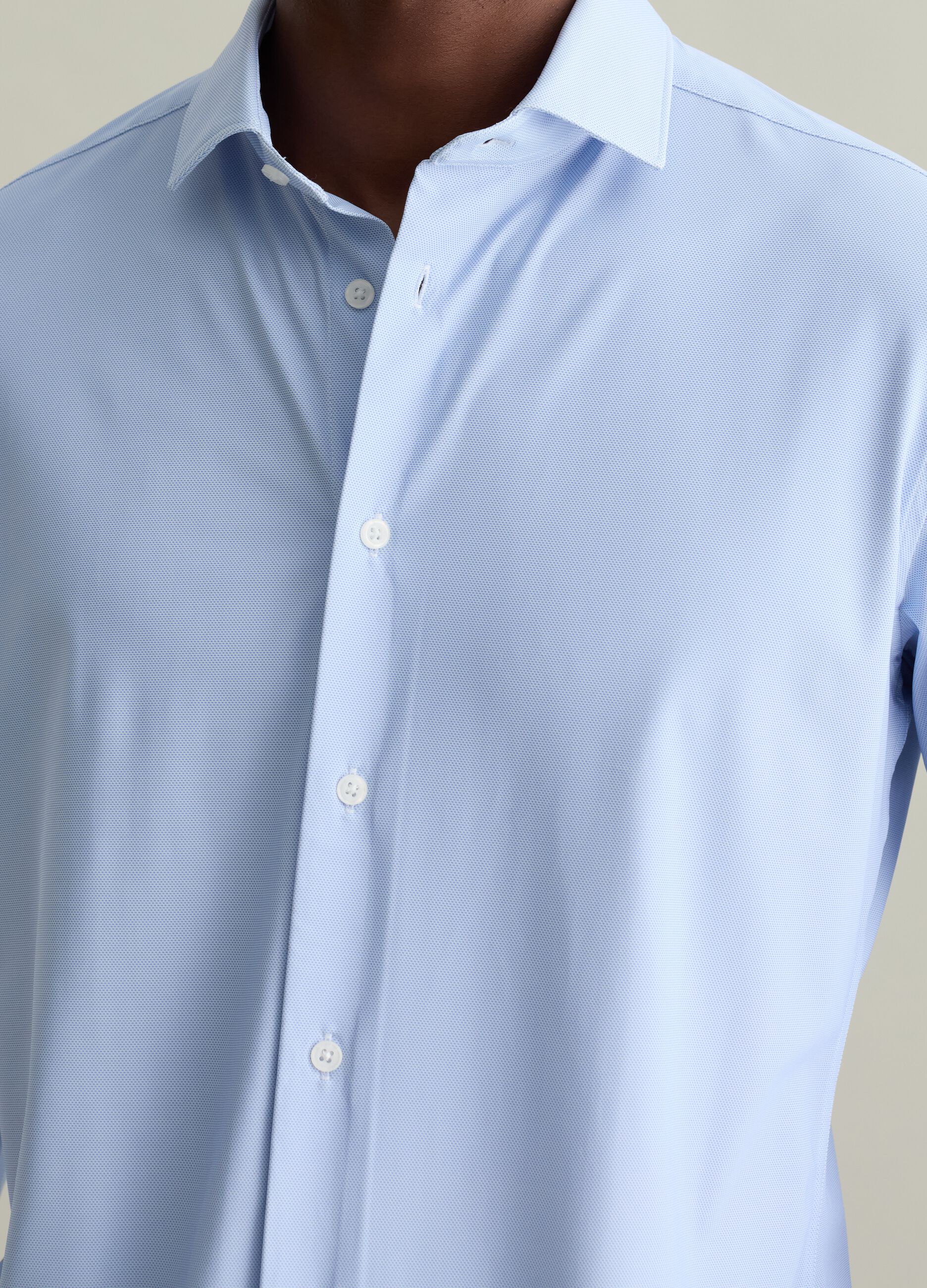 Regular-fit shirt in technical fabric
