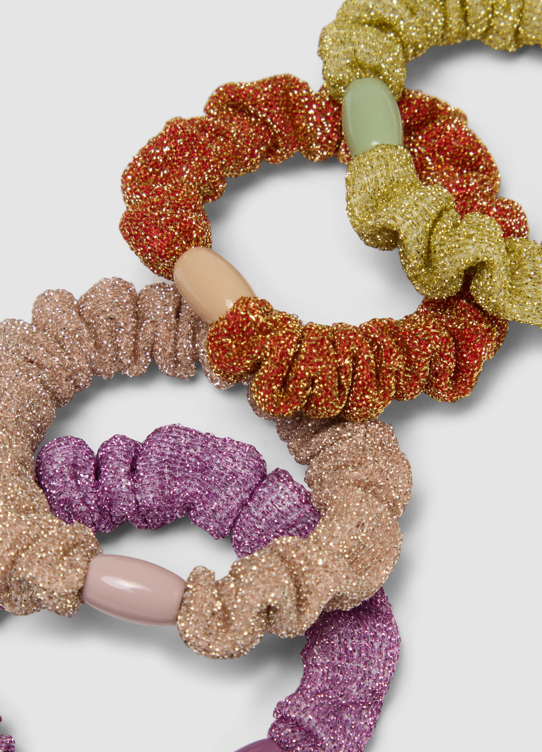 Multipack of Multicolour Glitter Hair Clips