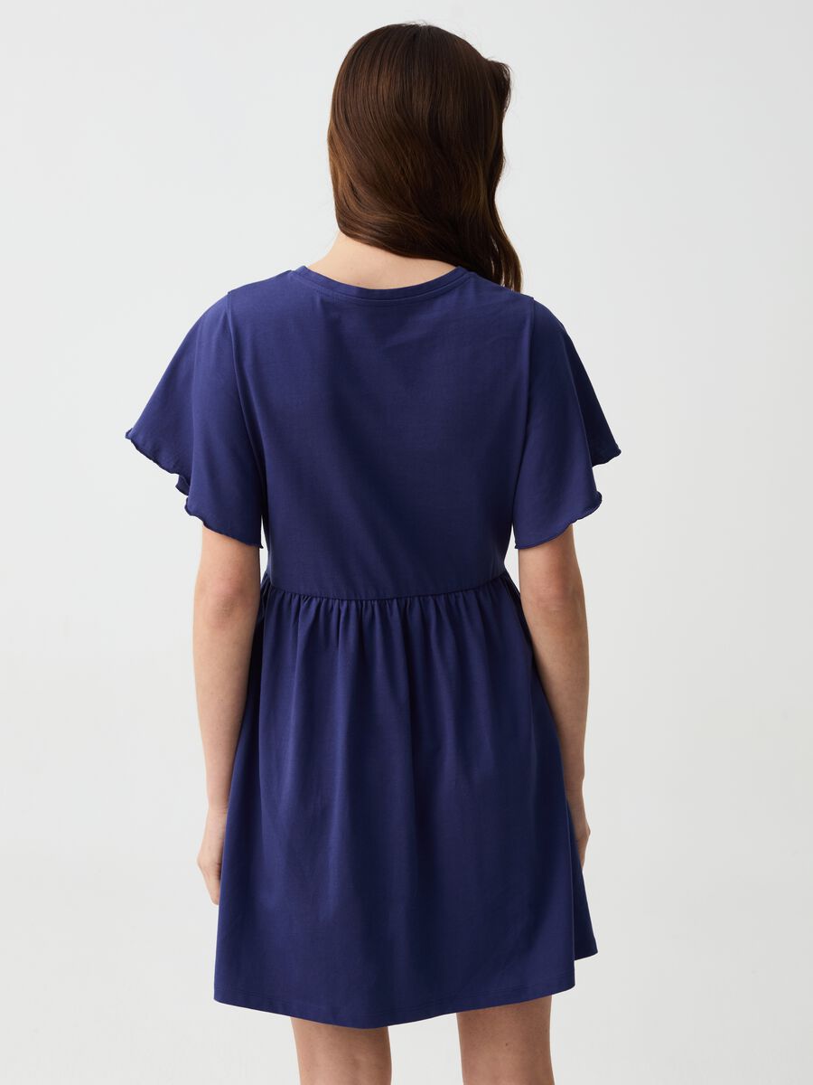 Essential short dress with butterfly sleeves_2