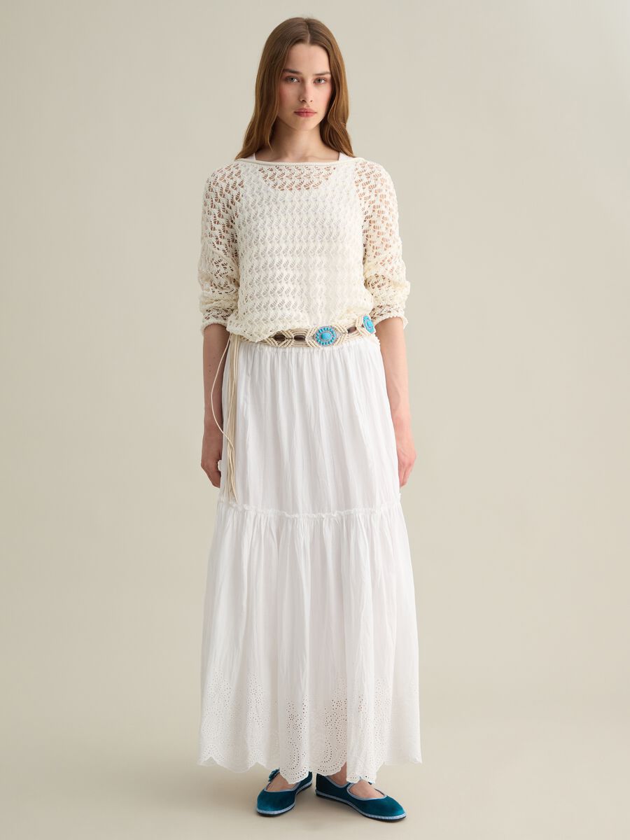 Boho belt with turquoise details_3