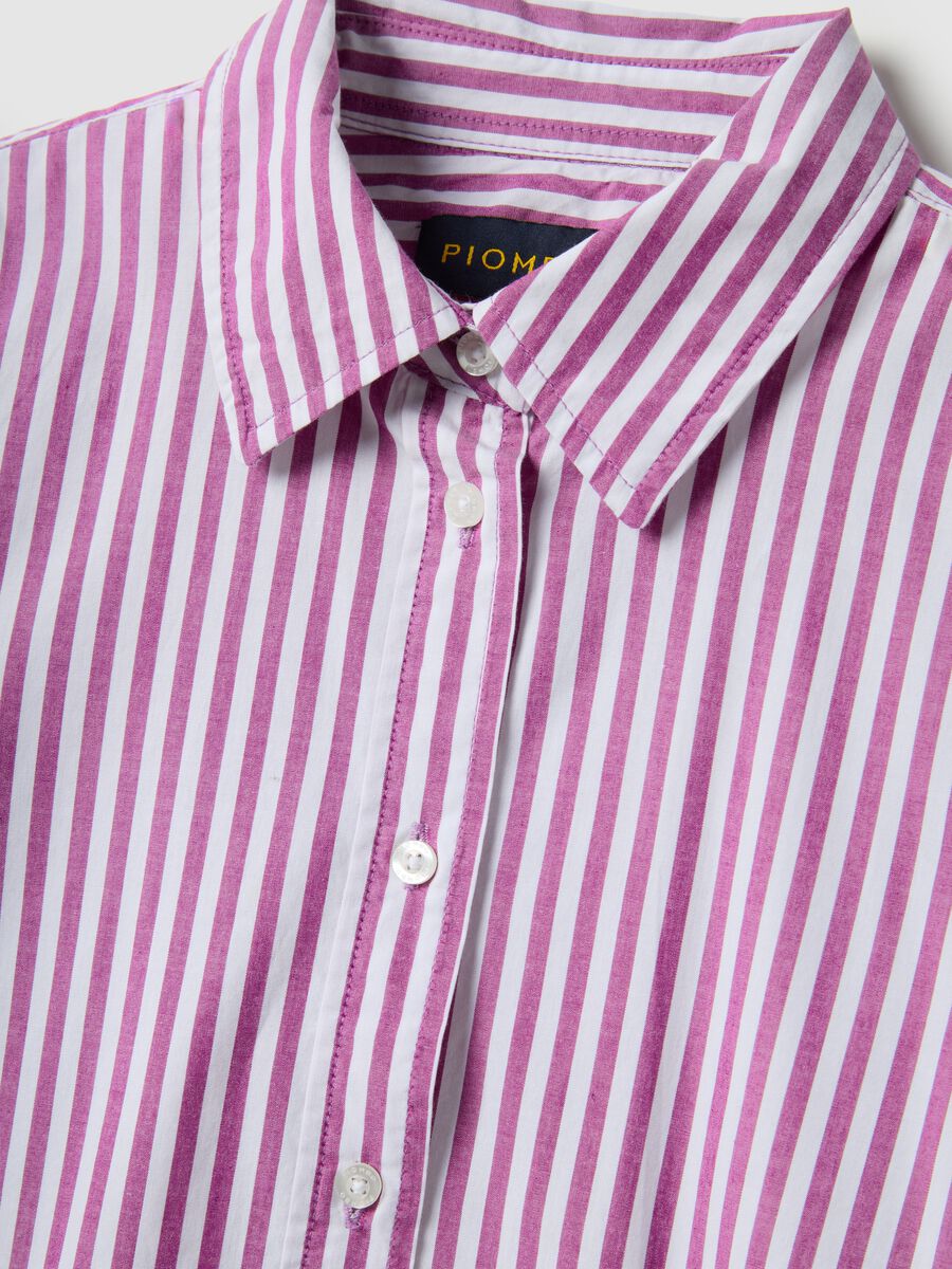 Pure cotton multicolour striped regular fit shirt_5