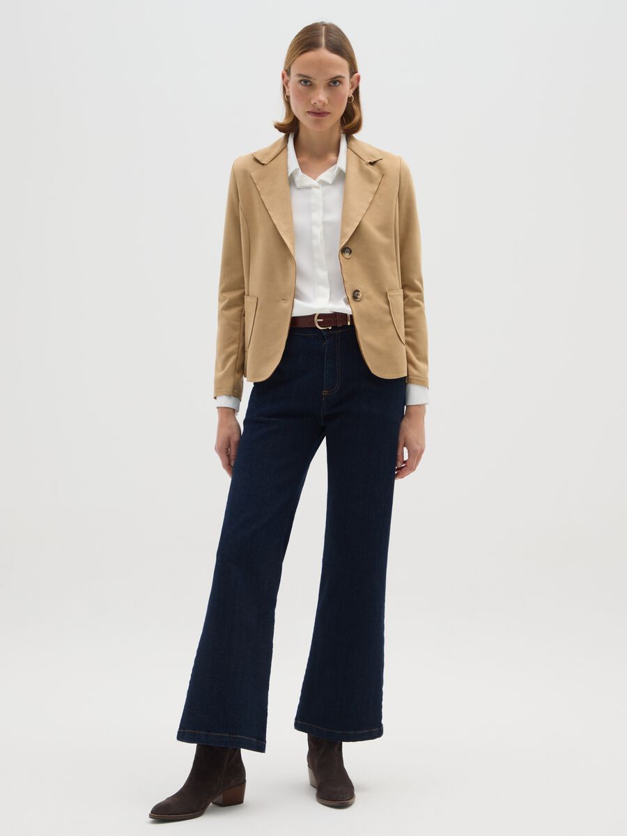 Giacca beige regular fit_1