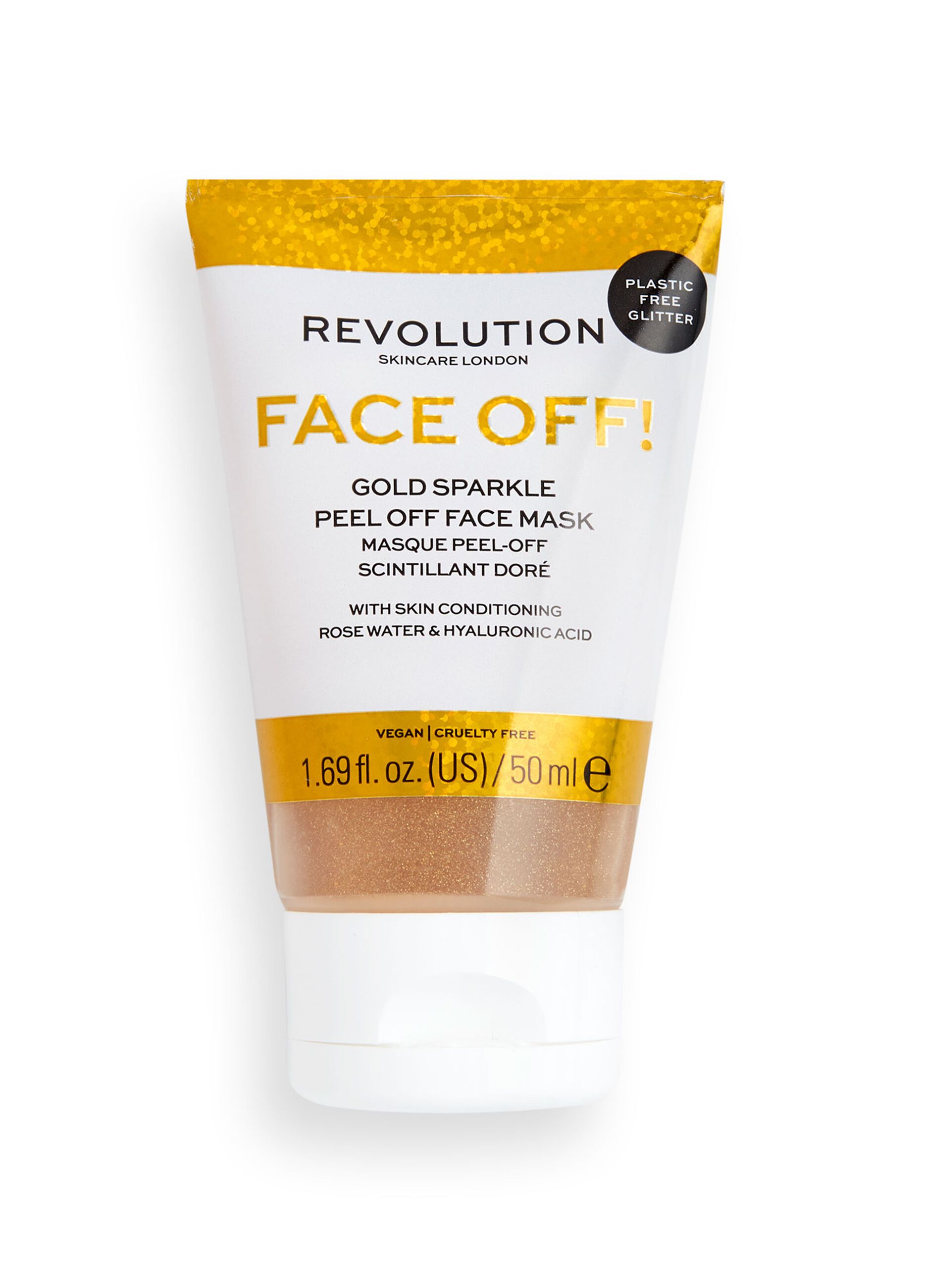 Maschera viso Face Off! Gold Glitter_0