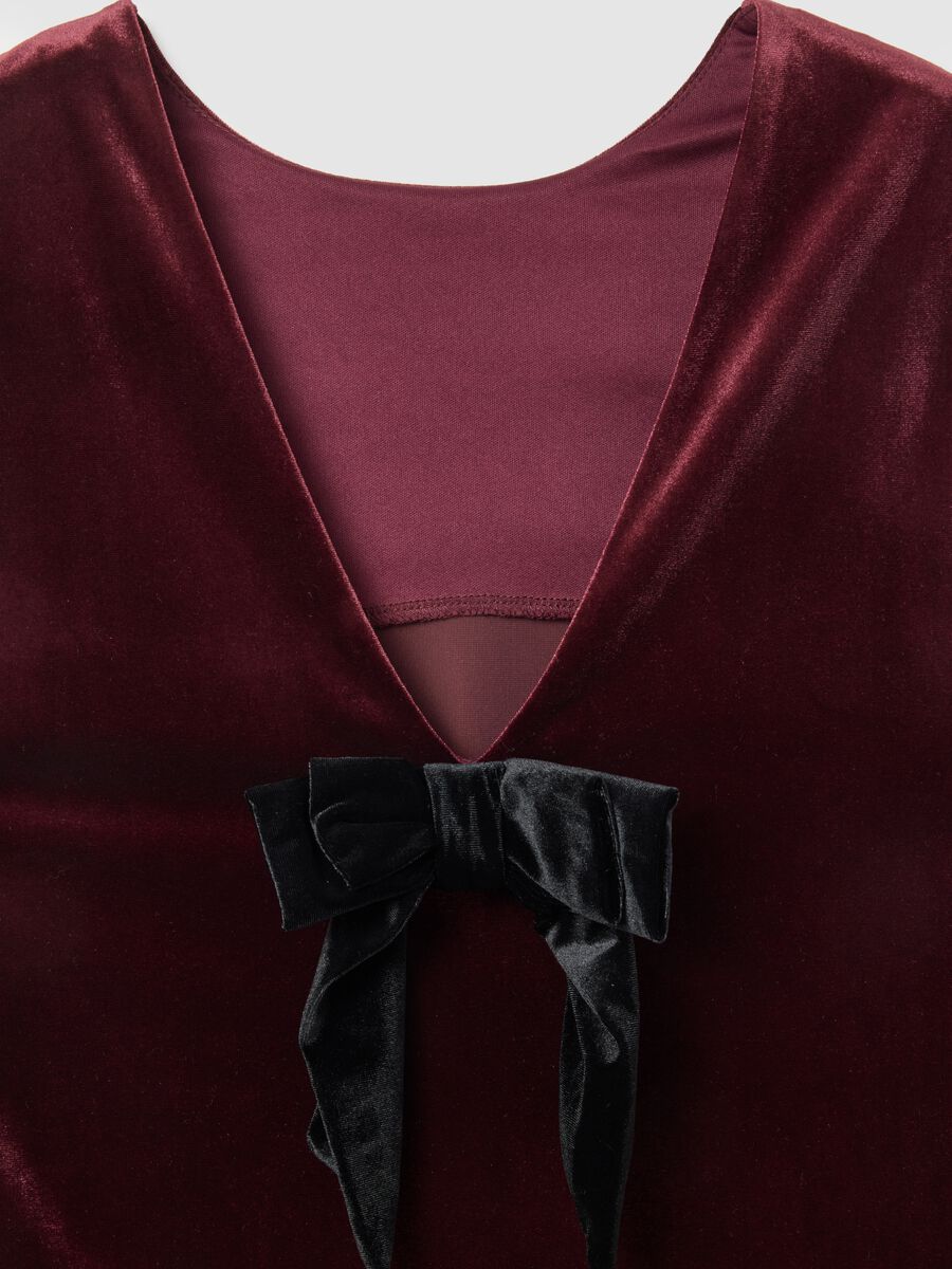 Red Velvet Sleeveless Slim Fit Dress_5