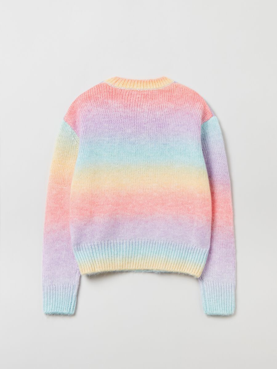 Pullover in maglia degrade_1