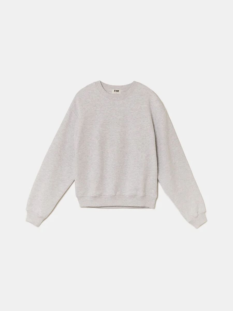 Grey cotton blend sweatshirt regular fit_3