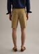 Beige stretch cotton chino shorts, regular fit_2