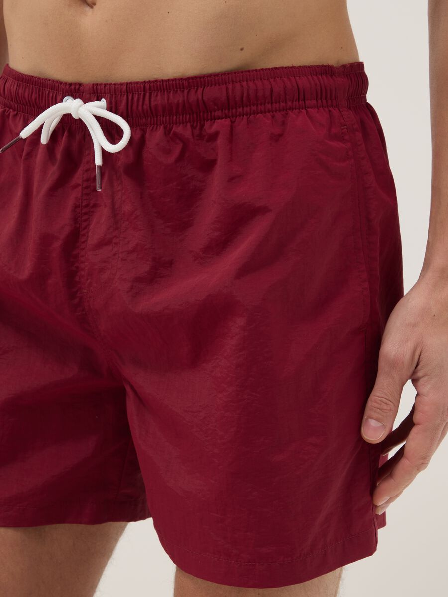 Boxer da mare rossi regular fit con coulisse_3