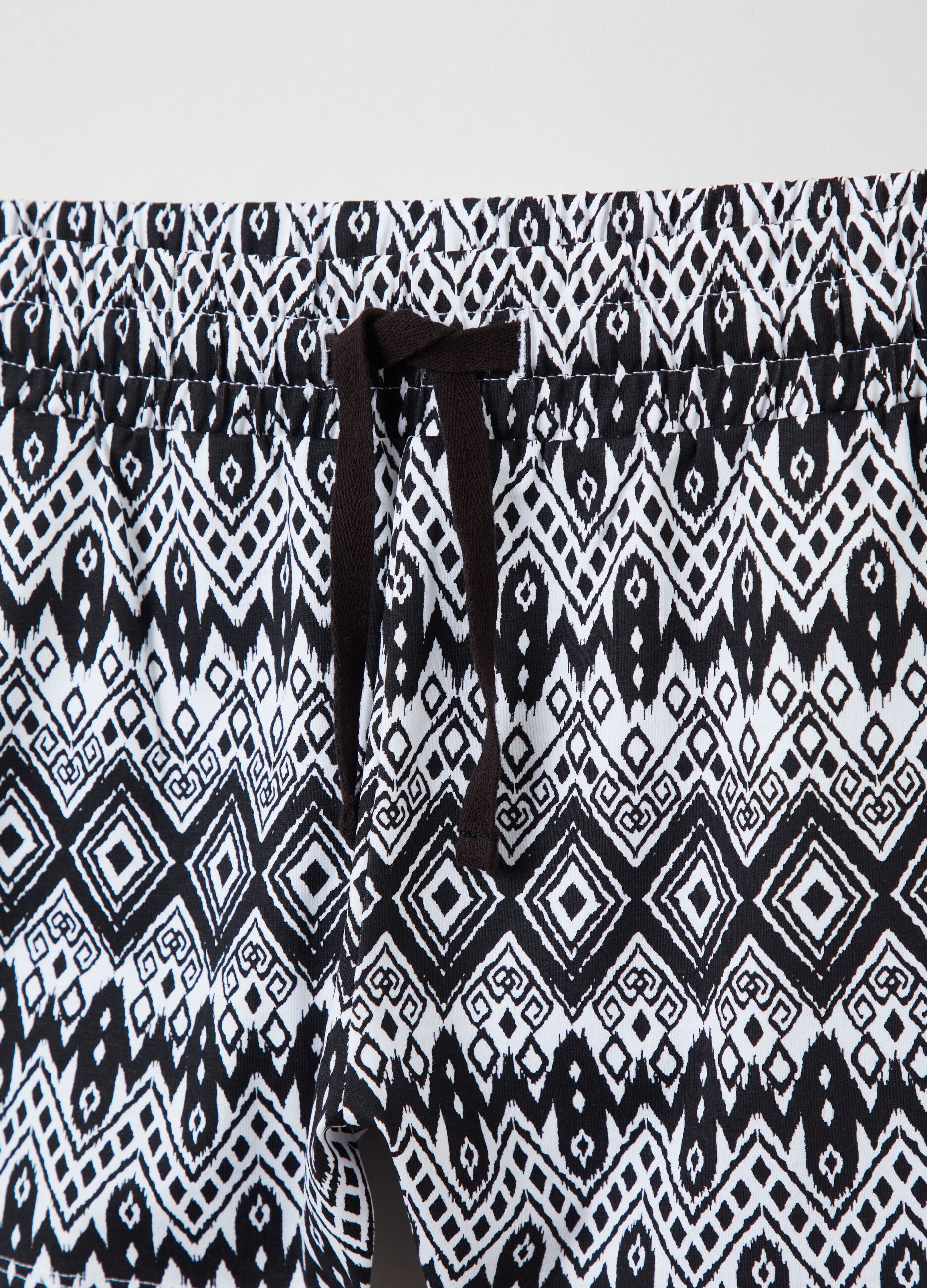 Shorts in jersey con stampa ikat_2