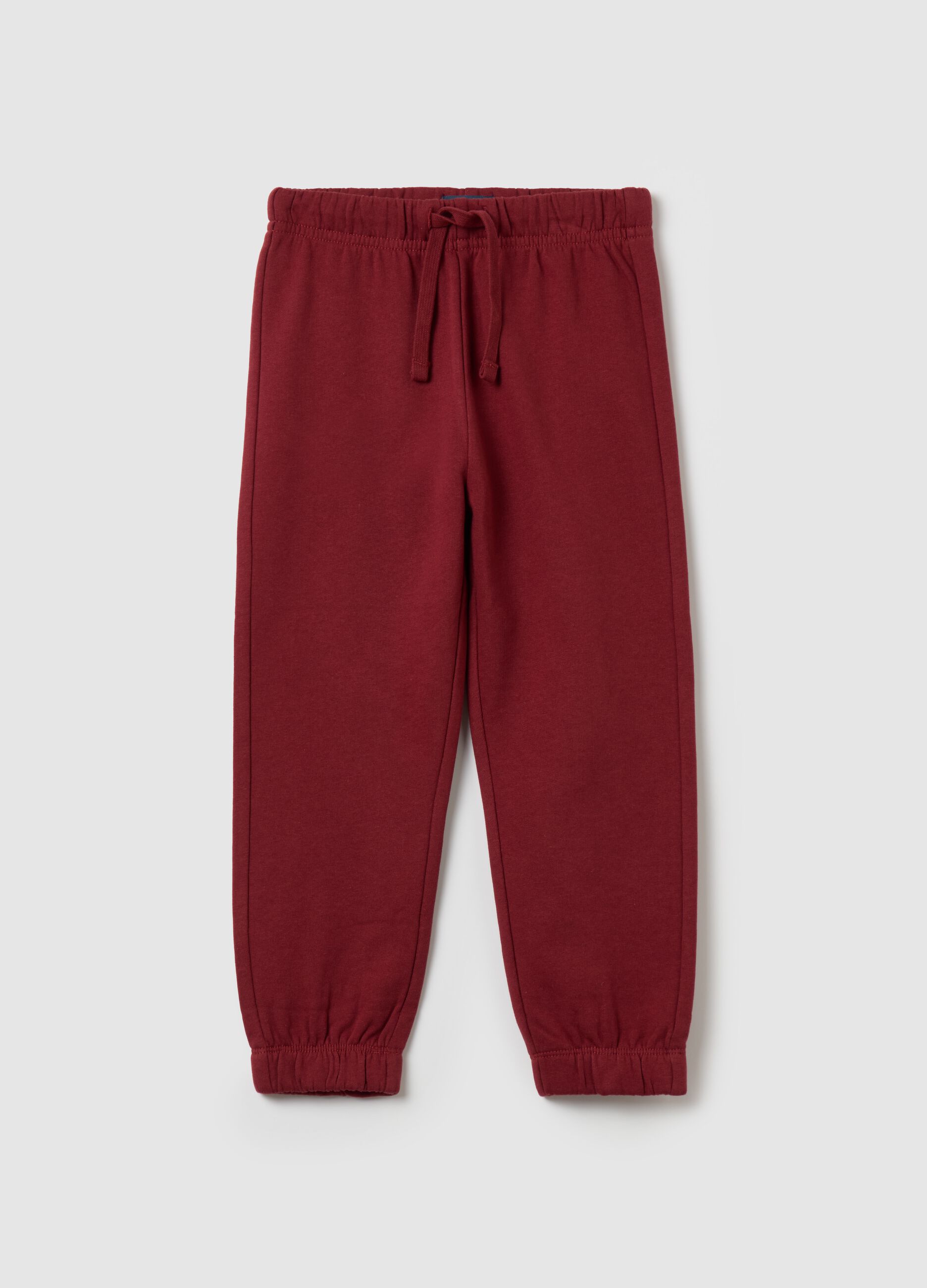 Joggers with drawstring and elasticated trims