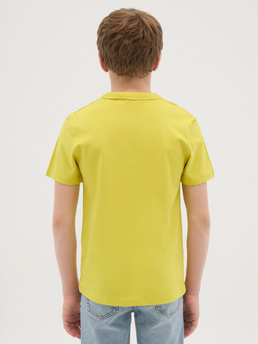 Essential yellow T-shirt in organic cotton_2