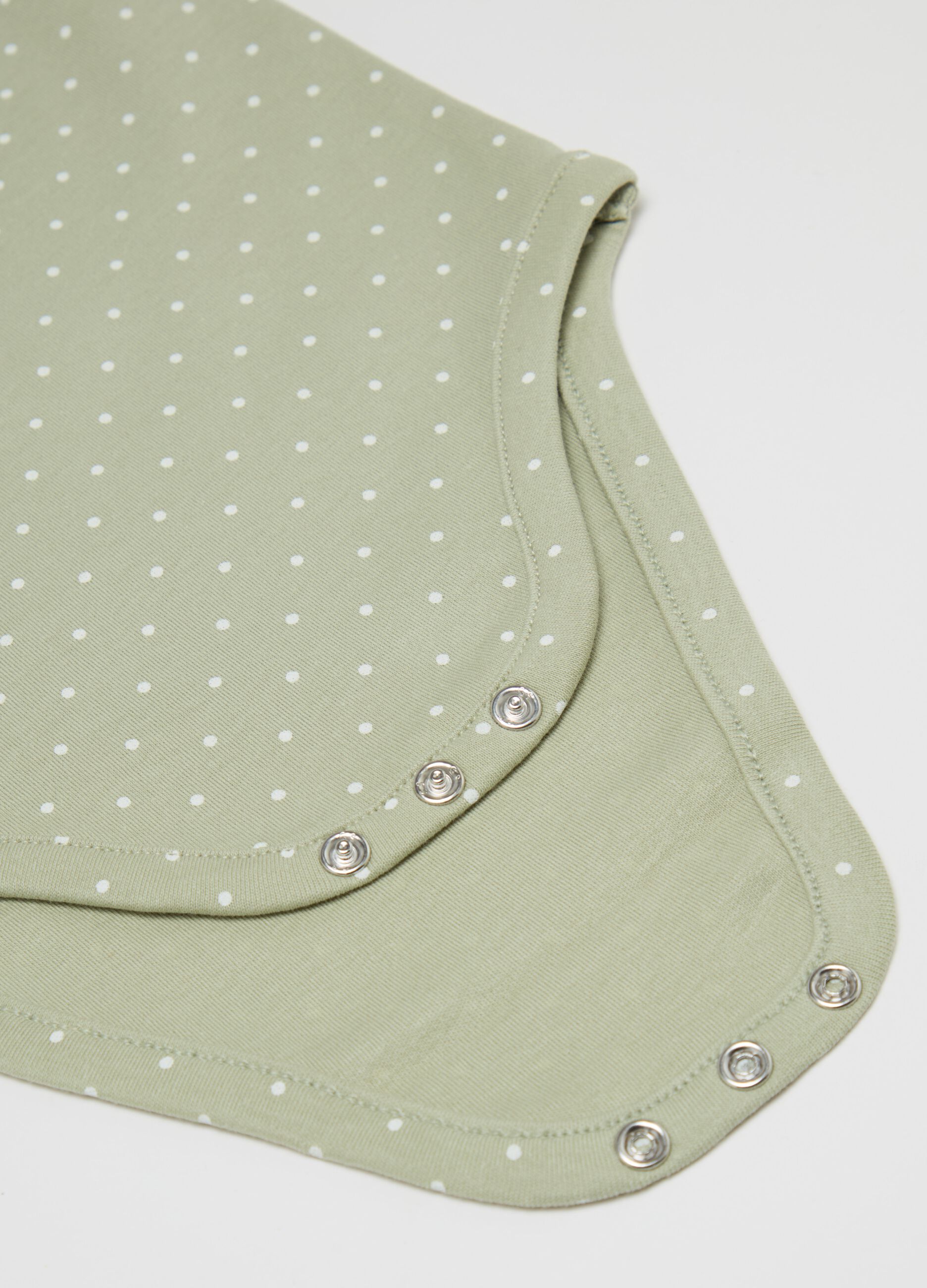 Tripack body in cotone bio fantasia pois 