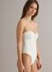 White one-piece swimsuit in stretch fabric with removable straps_1