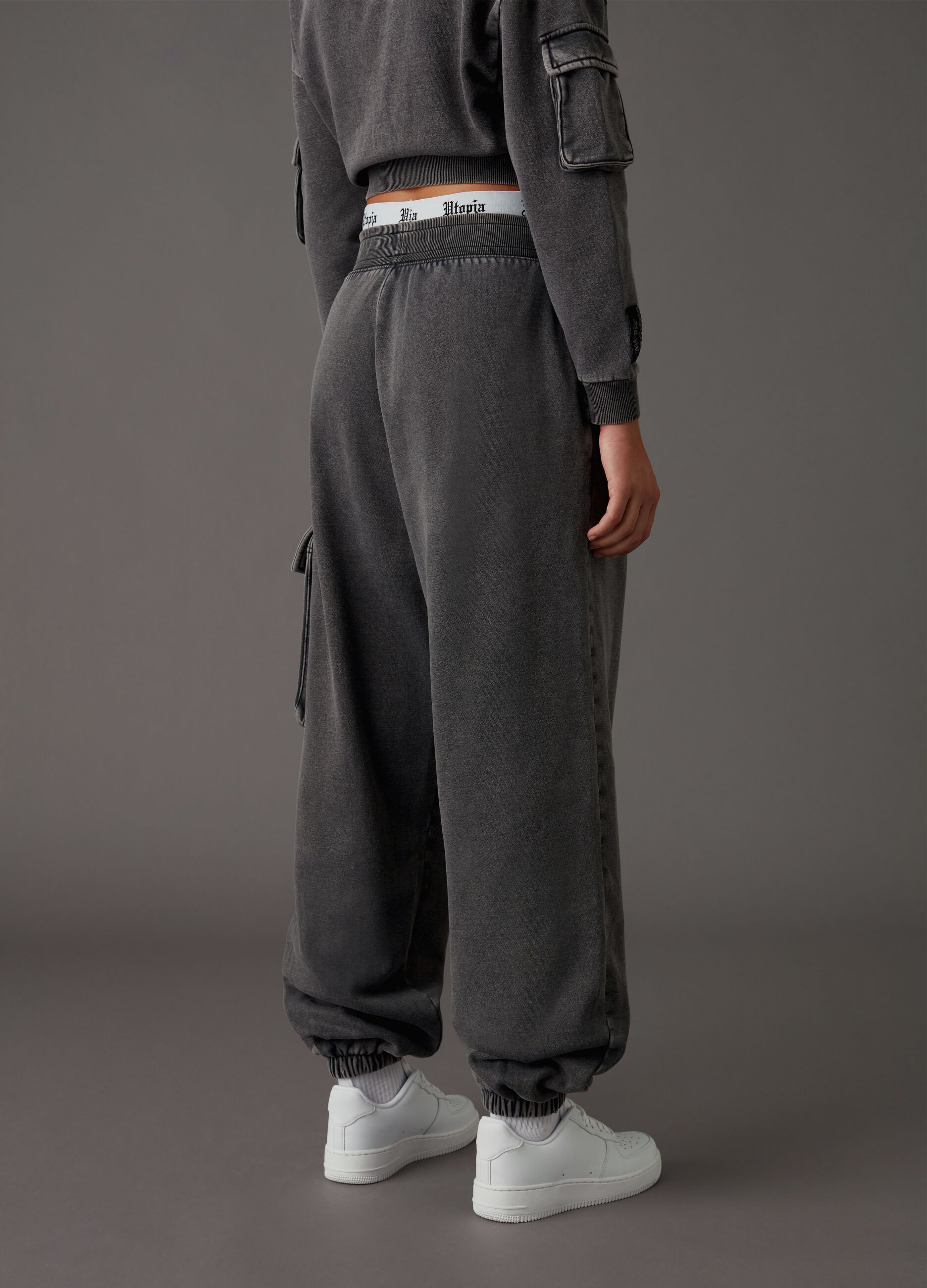 Jogger Cargo Sweatpants Vintage Grey_4