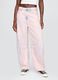 Pink denim trousers with regular fit_1