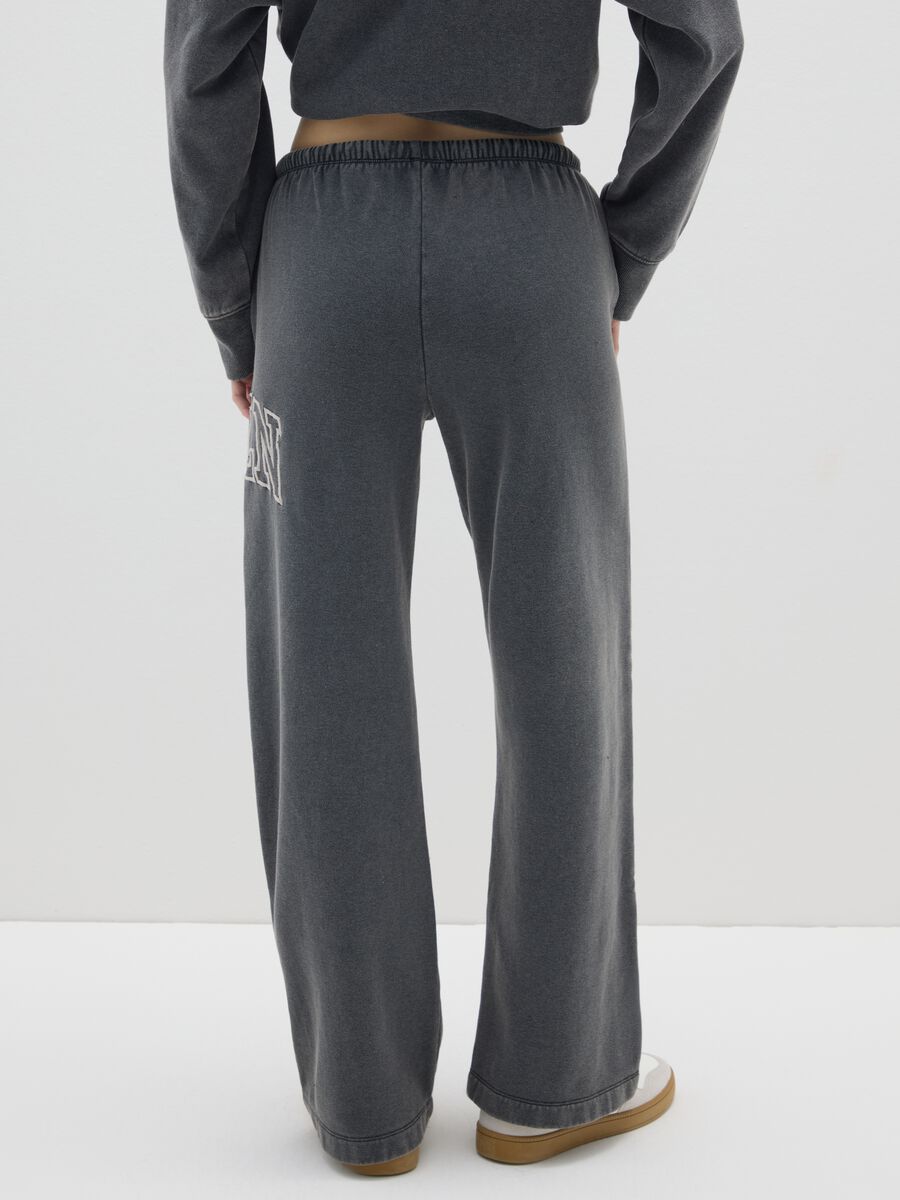 Pantaloni in misto cotone grigi regular fit_2