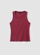 Red stretch cotton vest top, regular fit_4
