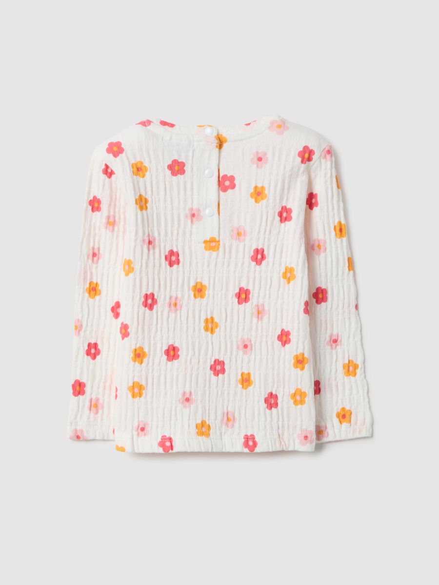 Regular fit multicolour stretch cotton girl&rsquo;s top_1