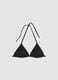 Black triangle bikini top in stretch fabric_4