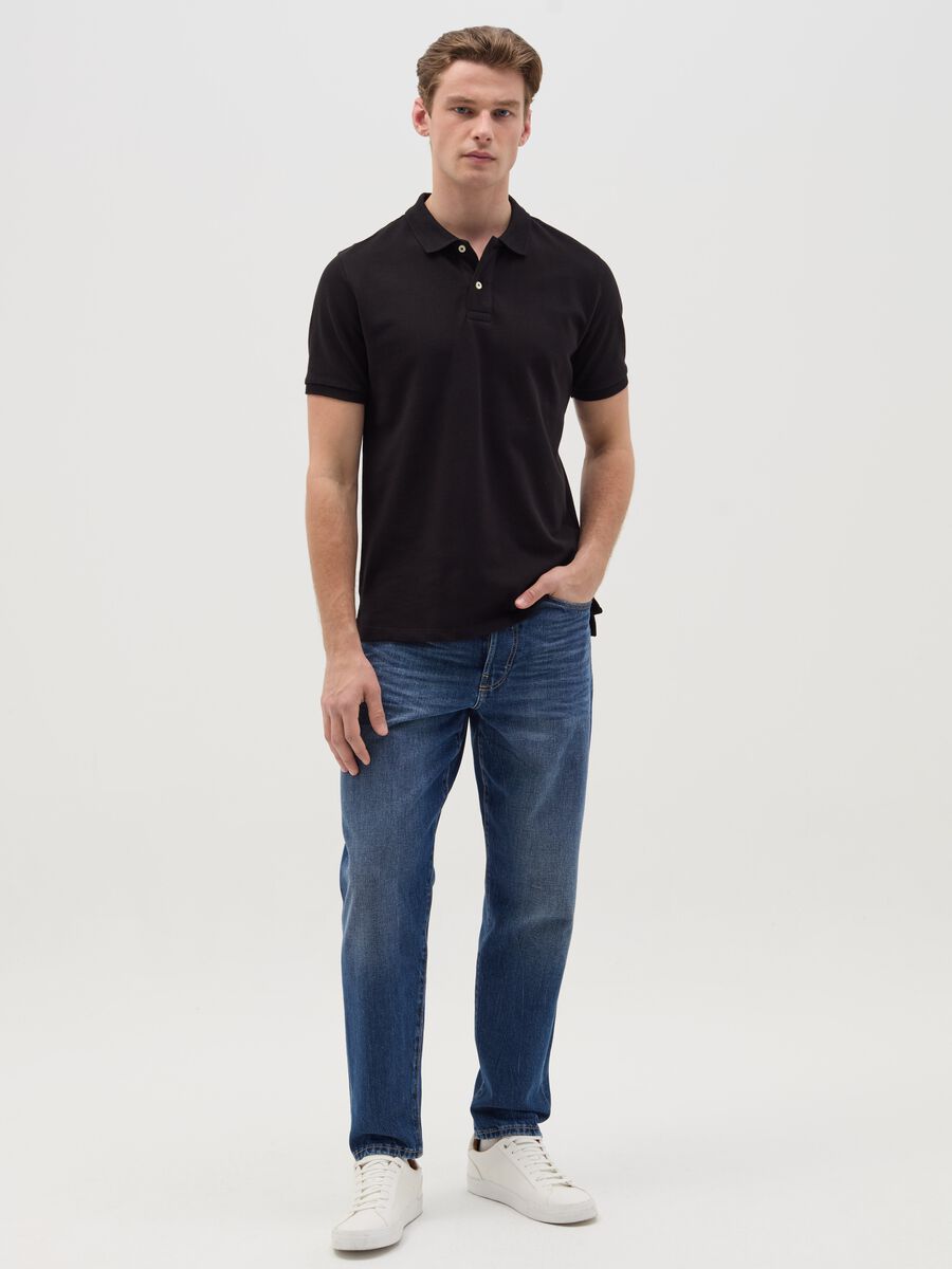 Polo shirt in organic cotton piquet_1